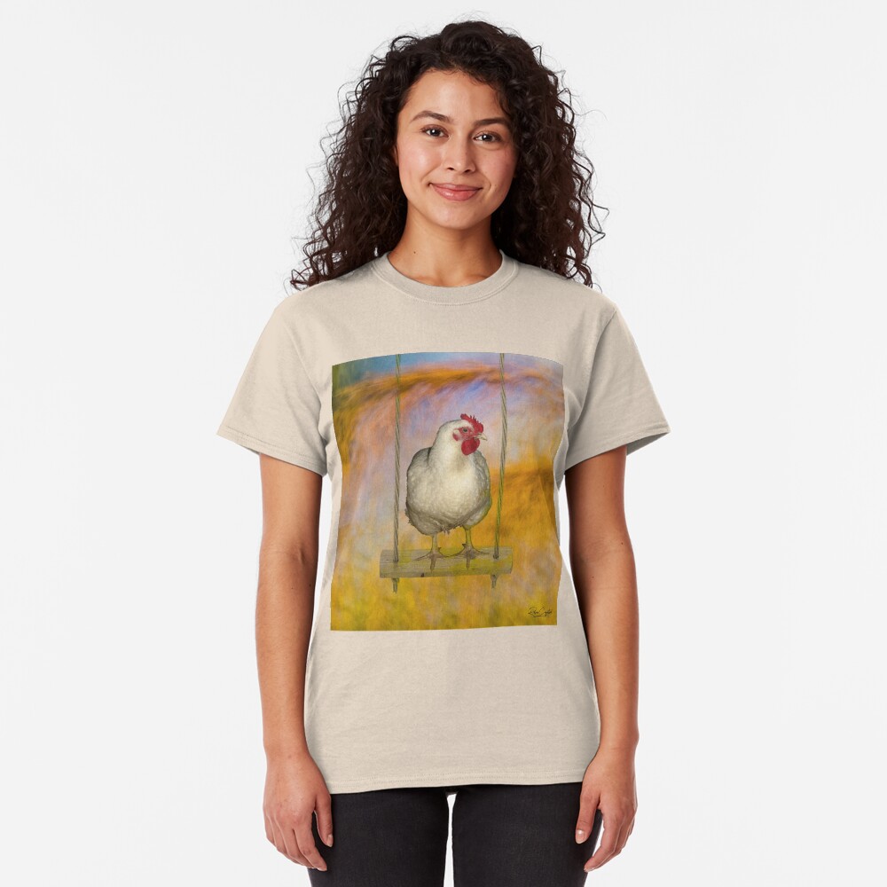 Just a Chicken on a Swing Classic T-Shirt