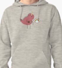Dinosaur dressed up as a unicorn Pullover Hoodie