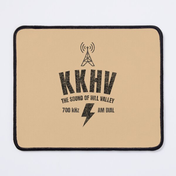 Item preview, KKHV - The Sound of Hill Valley Radio Station (Black) designed and sold by Eighty8Miles.