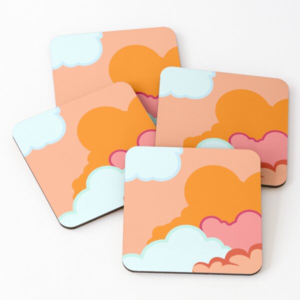 Item preview, Colorful Clouds - Abstract Bright Colorful Orange Pink and Red Cloudy  Design  designed and sold by MrGiftee.