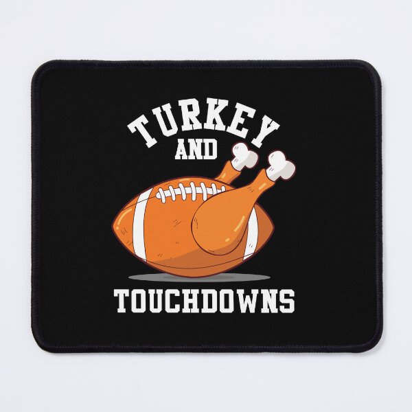 Item preview, Turkey And Touchdowns Funny Thanksgiving Football Lover designed and sold by GravitiTees.