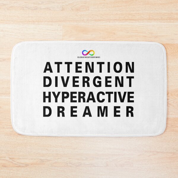 Item preview, ADHD: Attention Divergent Hyperactive Dreamer for lighter t-shirts designed and sold by Death Rock Tee.
