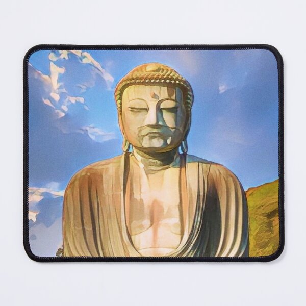 Item preview, Beautiful Buddha Kamakura JAPAN Daibutsu Art Print - Cartoon designed and sold by XIX361ART.