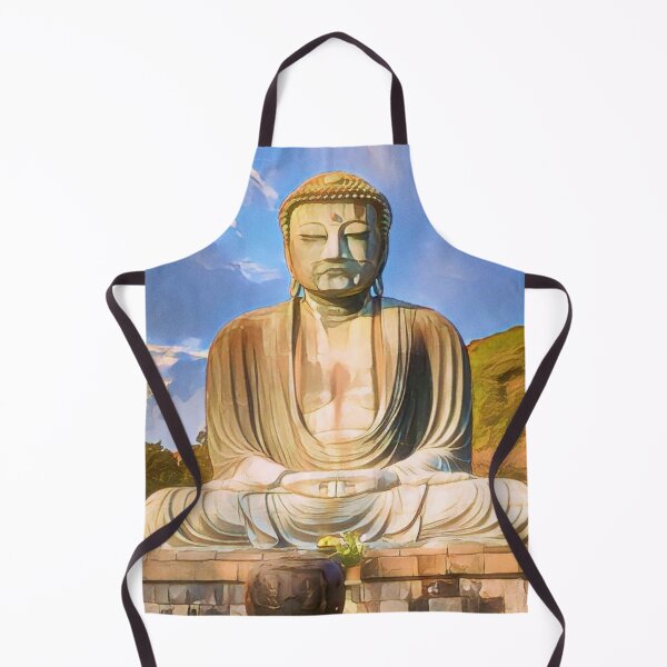 Item preview, Beautiful Buddha Kamakura JAPAN Daibutsu Art Print - Cartoon designed and sold by XIX361ART.