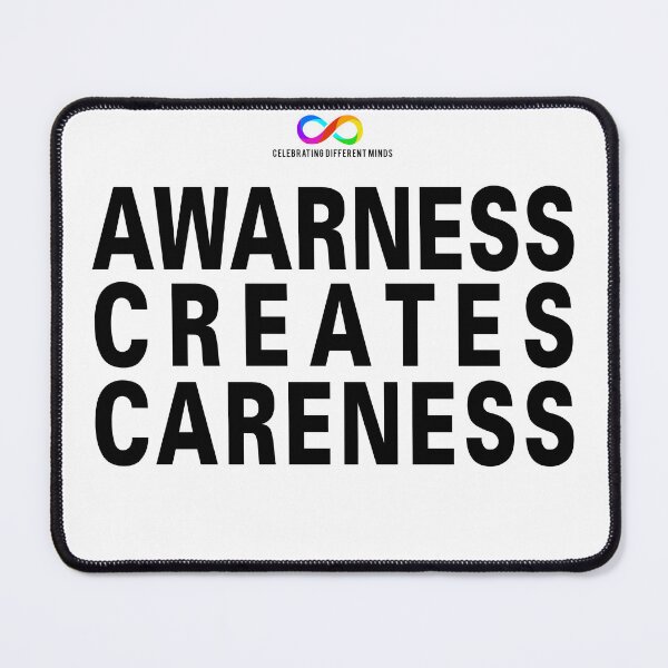 Item preview, Awareness creates careness for lighter t-shirts designed and sold by Death Rock Tee.
