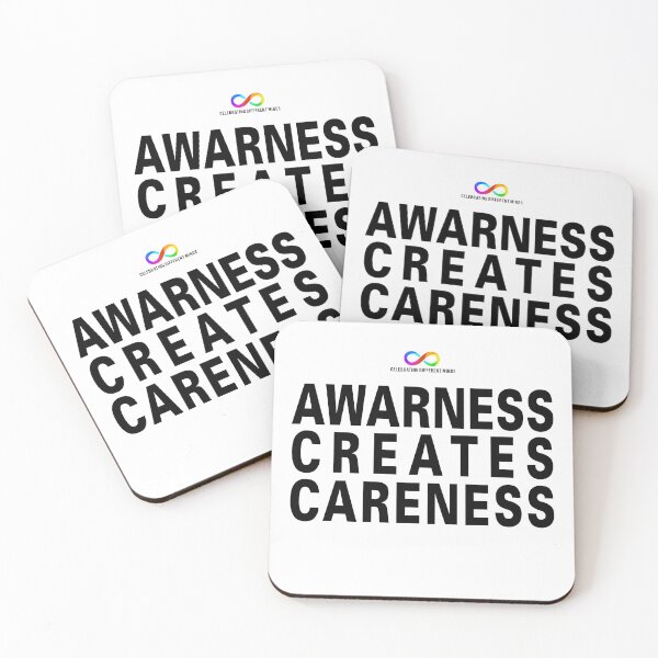 Item preview, Awareness creates careness for lighter t-shirts designed and sold by Death Rock Tee.
