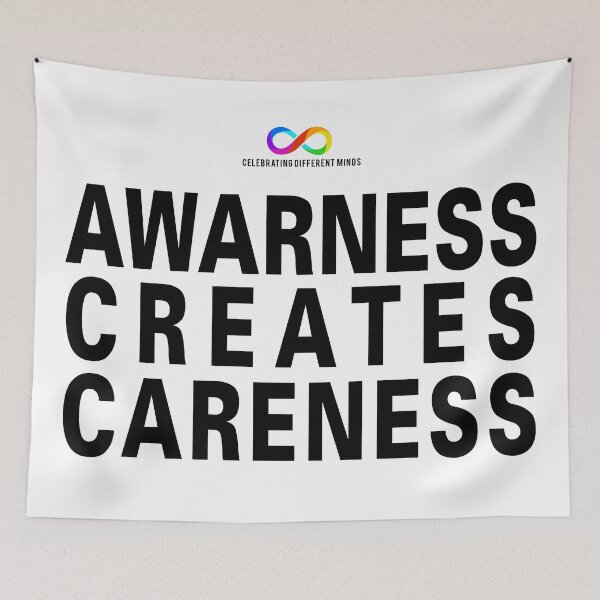 Item preview, Awareness creates careness for lighter t-shirts designed and sold by Death Rock Tee.