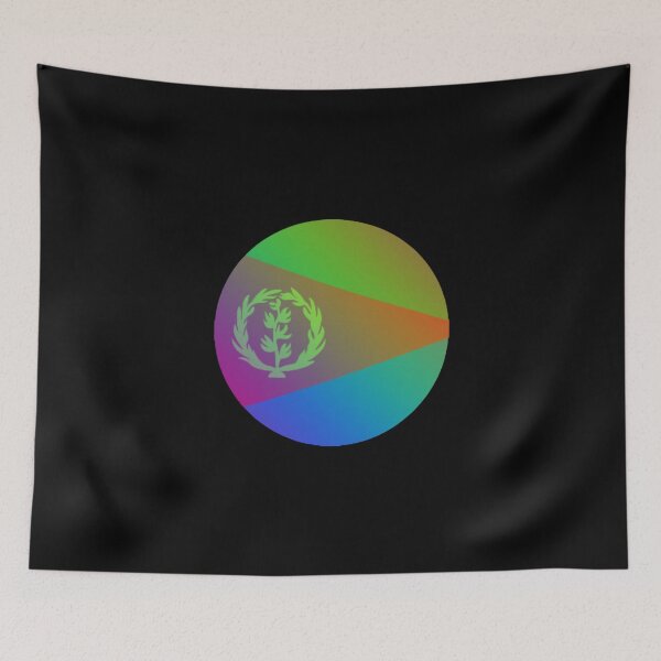 Item preview, The Eritrean flag in a circular design - Eritrean flag designed and sold by Haben Habesha.