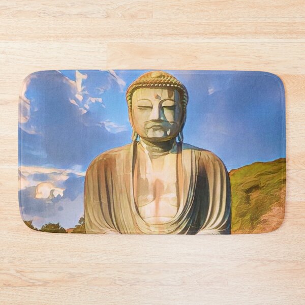 Item preview, Beautiful Buddha Kamakura JAPAN Daibutsu Art Print - Cartoon designed and sold by XIX361ART.