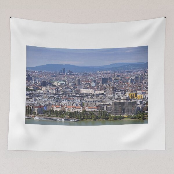 Item preview, Vienna and Danube river cityscape designed and sold by goceris.