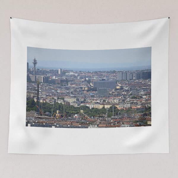 Item preview, Vienna city and Prater amusement park cityscape designed and sold by goceris.