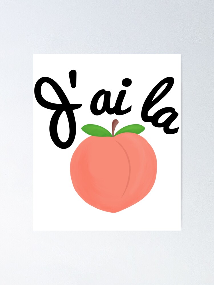 "Jai la pêche Jai envie de pêcher en français" Poster for Sale by