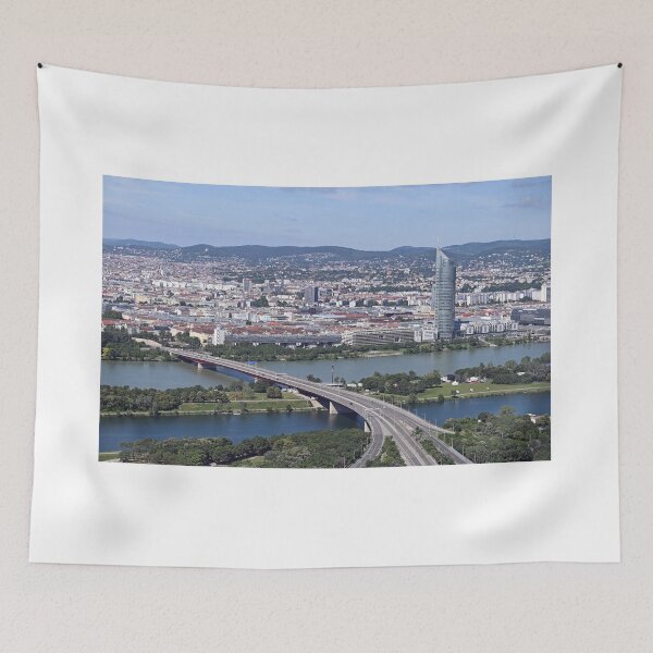 Item preview, Vienna cityscape view from the Danube tower Austria designed and sold by goceris.