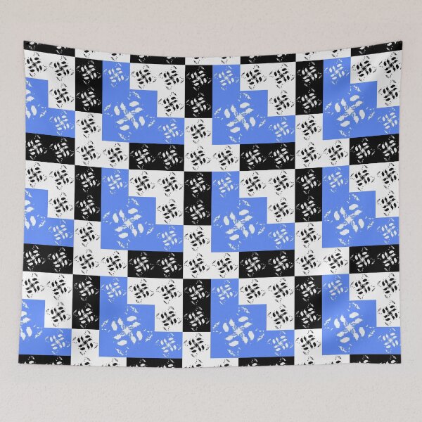 Item preview, Blue, Black and White Patchwork designed and sold by wumplekin.