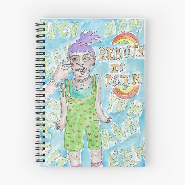 Item preview, Beauty is pain designed and sold by Spookykitsch.