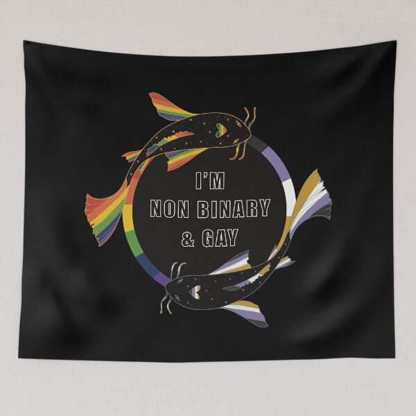 Item preview, Nonbinary and Gay Koi Fish designed and sold by Avlana Fontaine.