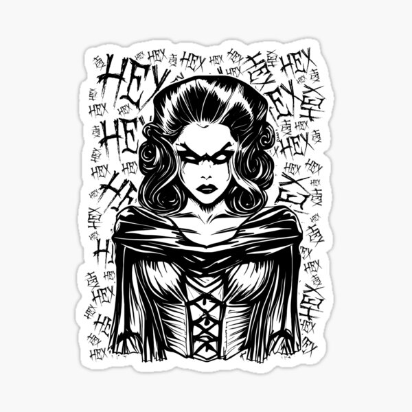 Black & White Gothic Horror Stickers