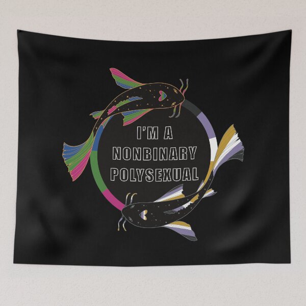 Item preview, Nonbinary and Polysexual Koi Fish designed and sold by Avlana Fontaine.