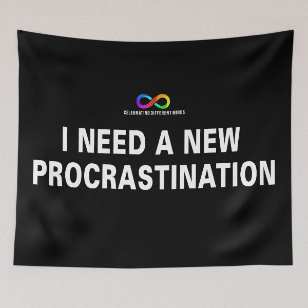 Item preview, I need a new procrastination. designed and sold by Death Rock Tee.