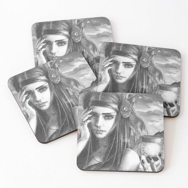 Item preview, Native American Goddess Art Evaki Portrait  designed and sold by Deanna Davoli.