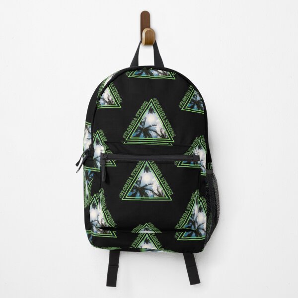 Item preview, Blue and green triangle with palm trees florida support design designed and sold by reka88.