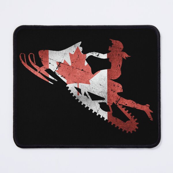 Item preview, Canada flag snowmobiler | Woman on Snowmobile canada flag designed and sold by GPODdesign.
