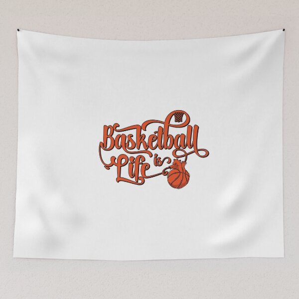 Item preview, Basketball Is Life Hoop Ball Shaped Heart designed and sold by OmmeDesigns.