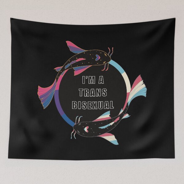 Item preview, Trans and Bisexual Koi Fish designed and sold by Avlana Fontaine.
