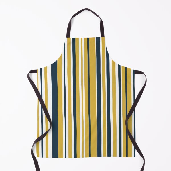 Item preview, Mustard Yellow Navy Blue and White Stripes Minimalist Color Block Pattern designed and sold by kierkegaard.