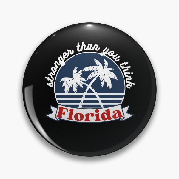 Item preview, Stronger than you think blue and red palm trees florida support design designed and sold by reka88.