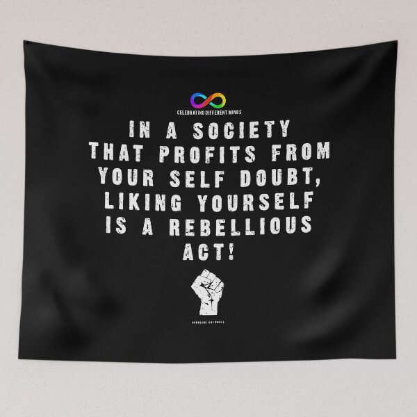 Item preview, Liking yourself is a rebelious act designed and sold by Death Rock Tee.