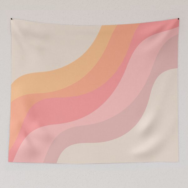 Item preview, Pink and orange diagonal waves design designed and sold by BattaAnastasia.
