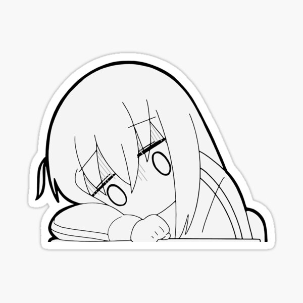 Anime Girl Sad Magnet for Sale by InsecurePuppet