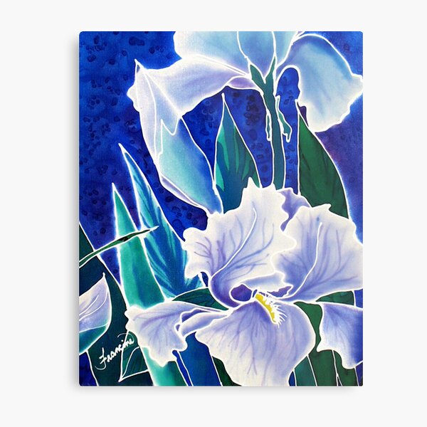 Silk Iris Metal Print