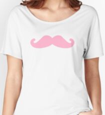 Markiplier Pink mustashe Women's Relaxed Fit T-Shirt