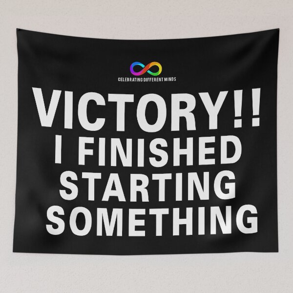 Item preview, Victory!! I finished starting something designed and sold by Death Rock Tee.