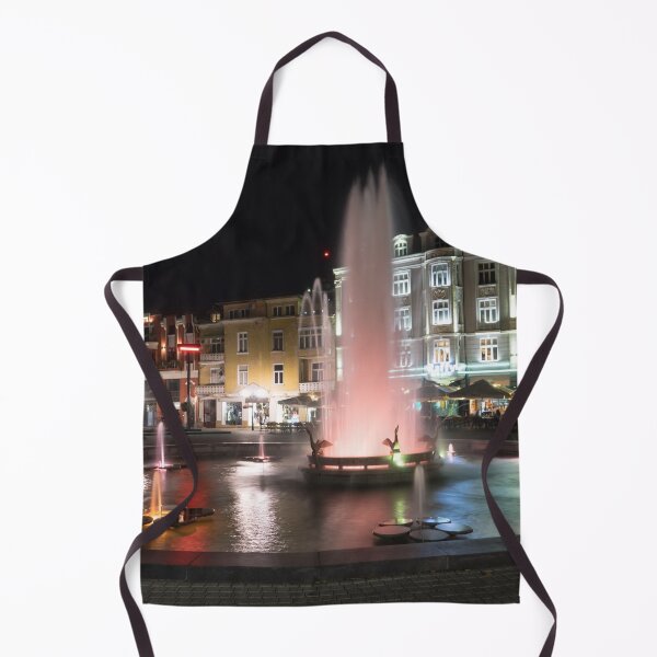 Item preview, Baby Pink Pelican Fountain - Plovdiv Bulgaria Night Magic designed and sold by Georgia Mizuleva.