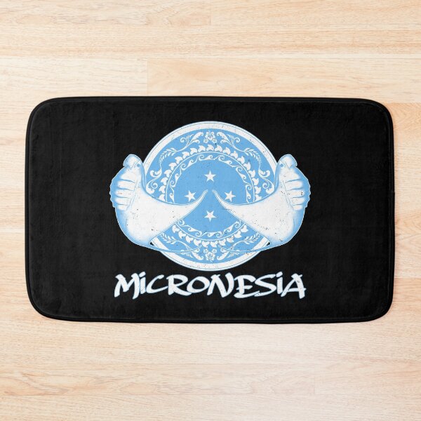 Item preview, Micronesia flag with manta ray designed and sold by NicGrayGraphic.