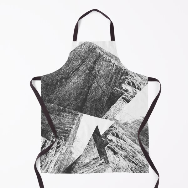 Item preview, Black and White Mountains Art - Asymmetric Black and White Optical Illusion Mountains Artwork designed and sold by MrGiftee.