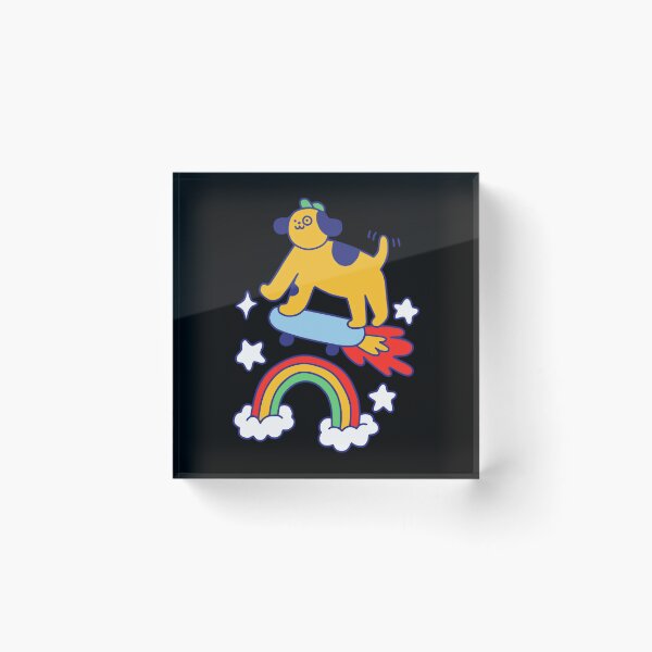 Item preview, Dog Flying On A Skateboard  designed and sold by sundttanyou.