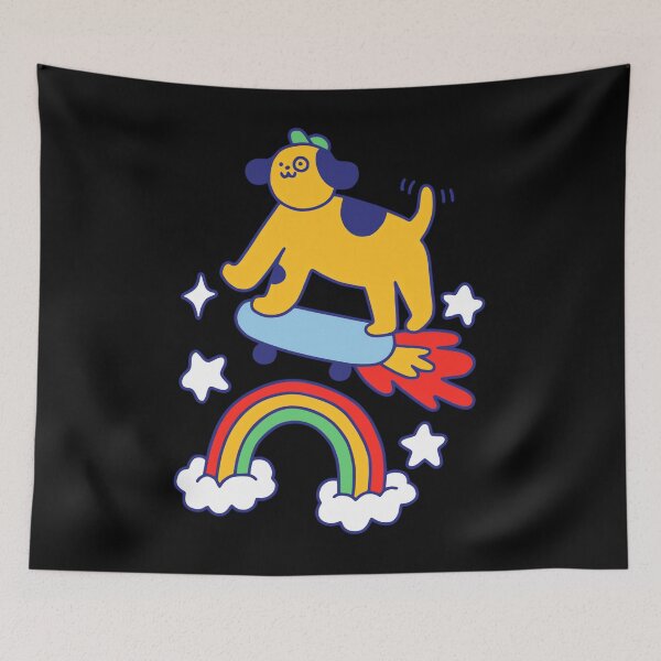 Item preview, Dog Flying On A Skateboard  designed and sold by sundttanyou.