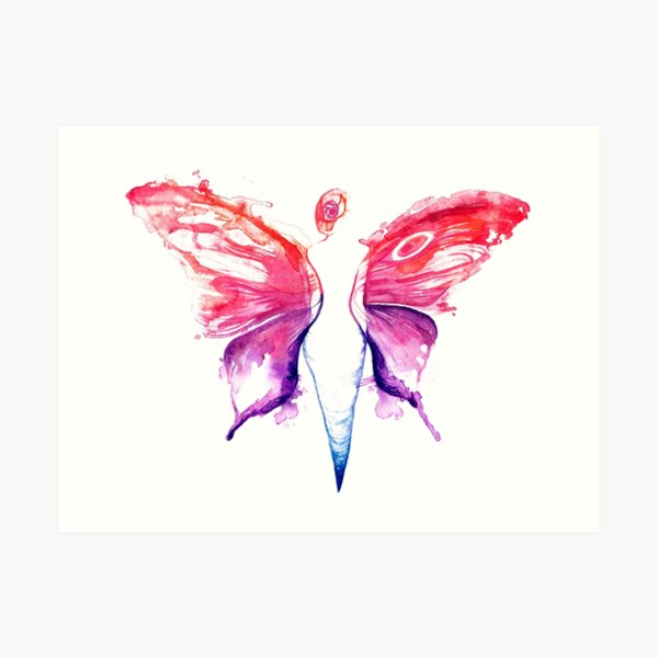 Póster for Sale con la obra «Mujer con alas de mariposa» de Ninoushkafdes