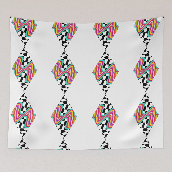 Item preview, Trippy Time - Optical Illusion Colourful with Black and White Sand clock Trippy Design designed and sold by MrGiftee.