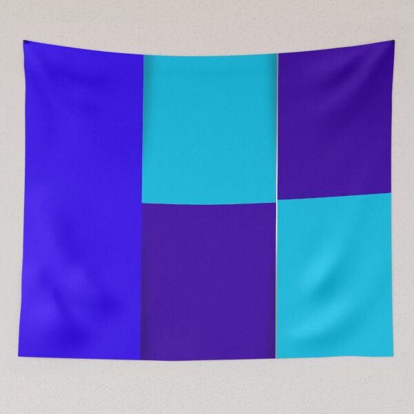 Item preview, Trippy Blues - Stunning Asymmetric Blue Turquoise and Baby Blue Background Design  designed and sold by MrGiftee.