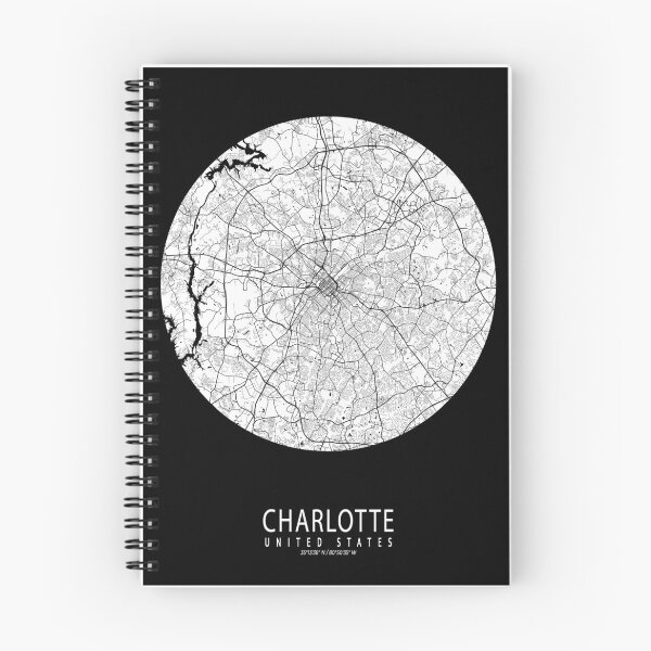 Item preview, Charlotte City Map of North Carolina, USA - Full Moon designed and sold by deMAP.