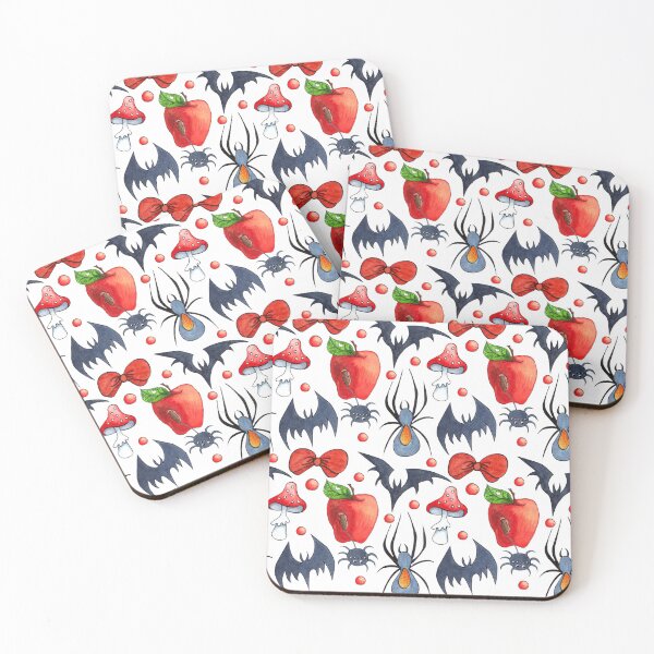 Item preview, Bat, spider, apple and mushroom, special halloween designed and sold by JAG2B.