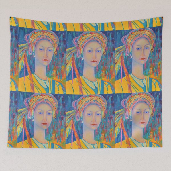 Item preview, Polish Lowicz Girl Poland folklore folk art designed and sold by Instant Printing.