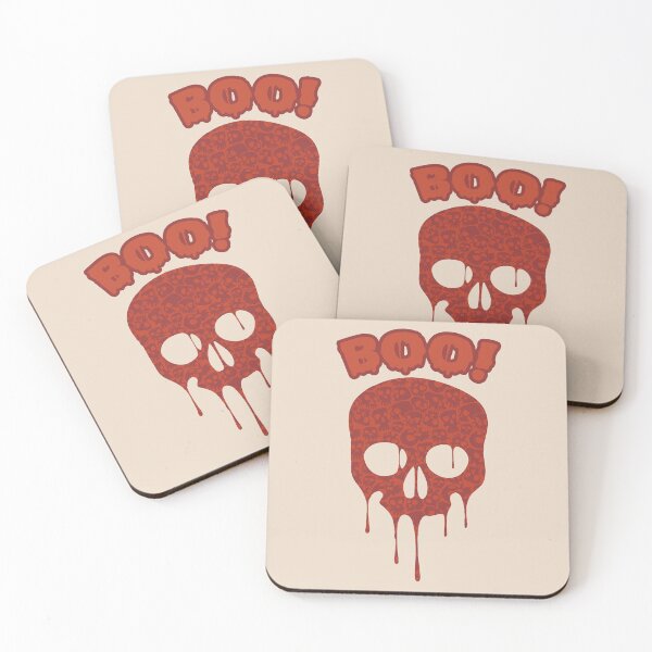 Item preview, halloween skull boo designed and sold by cutedream.