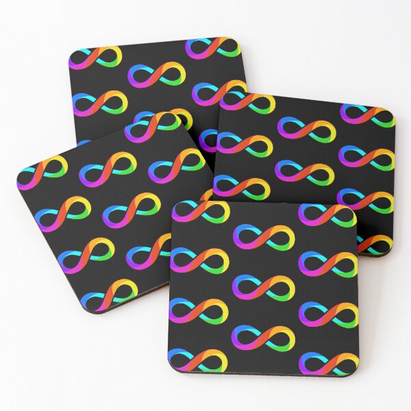 Item preview, The rainbow infinity sigm, small logo or pattern designed and sold by Death Rock Tee.