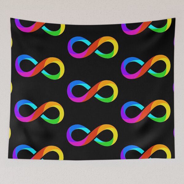 Item preview, The rainbow infinity sigm, small logo or pattern designed and sold by Death Rock Tee.